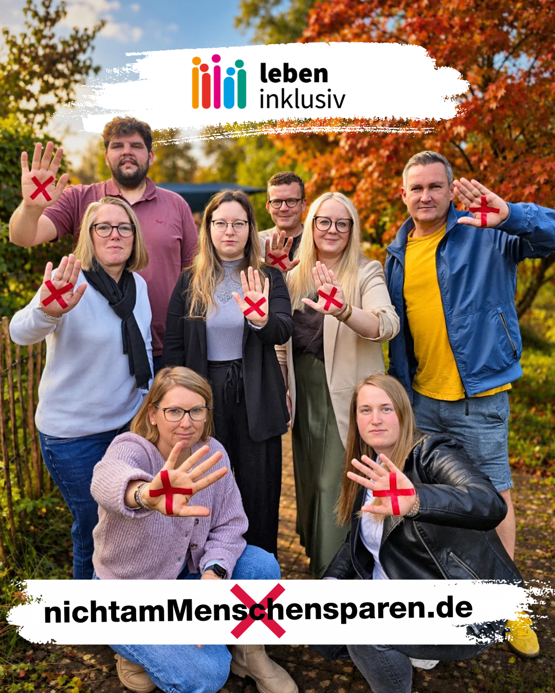 Kampagne NichtAmMenschenSparen Kampagnenfoto zu #nichtammenschensparen